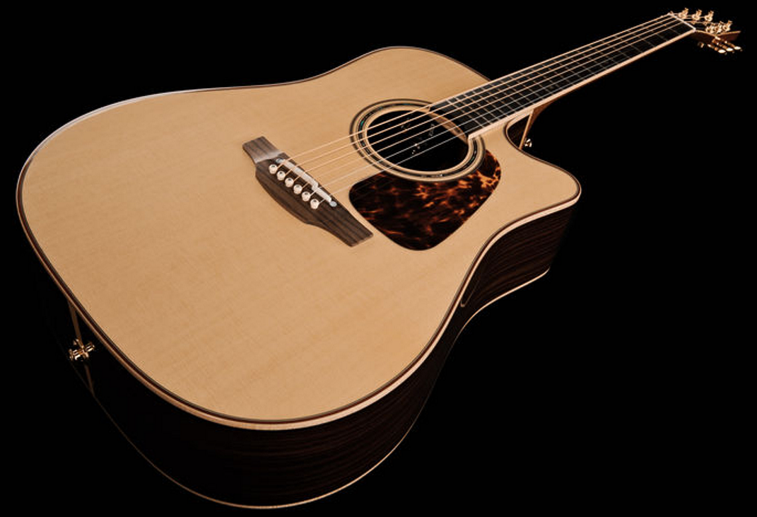 Takamine P7dc Pro Japan Dreadnought Cw Epicea Palissandre Ctp-3 - Natural - Elektro-akoestische gitaar - Variation 1