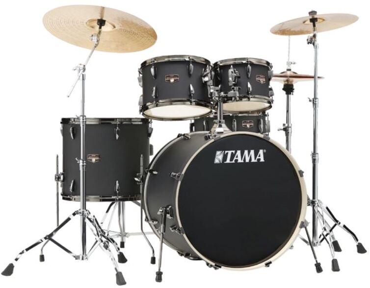 Tama Imperialstar Cl 5 Futs Shell Kit + Meinl Cymbal - Blacked Out Black - Standaard drumstel - Main picture