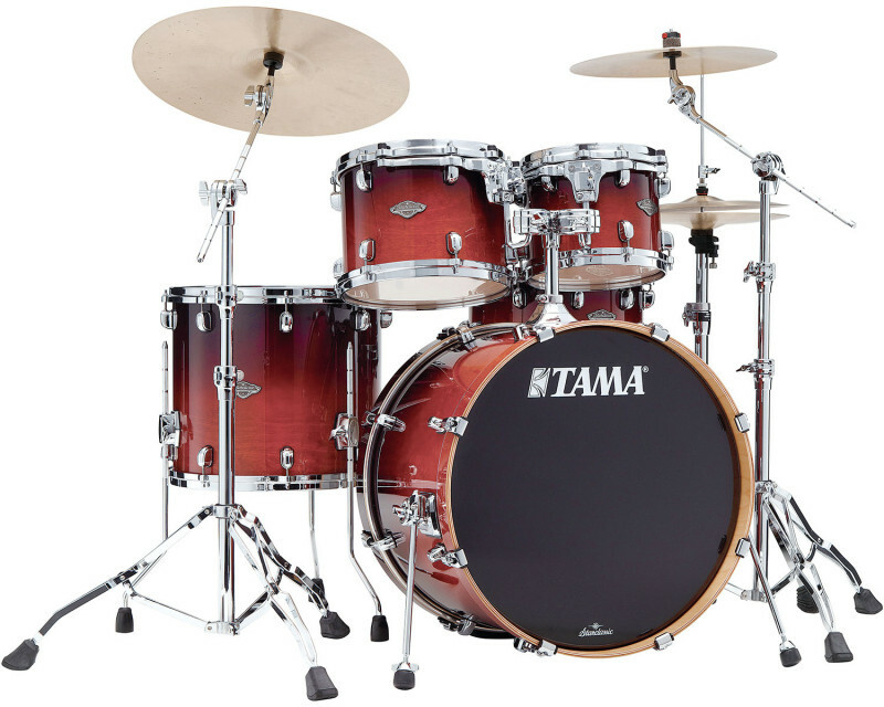 Tama Starclassic Performer 22 4 Futs - Dark Cherry Fade - Rock drumstel - Main picture