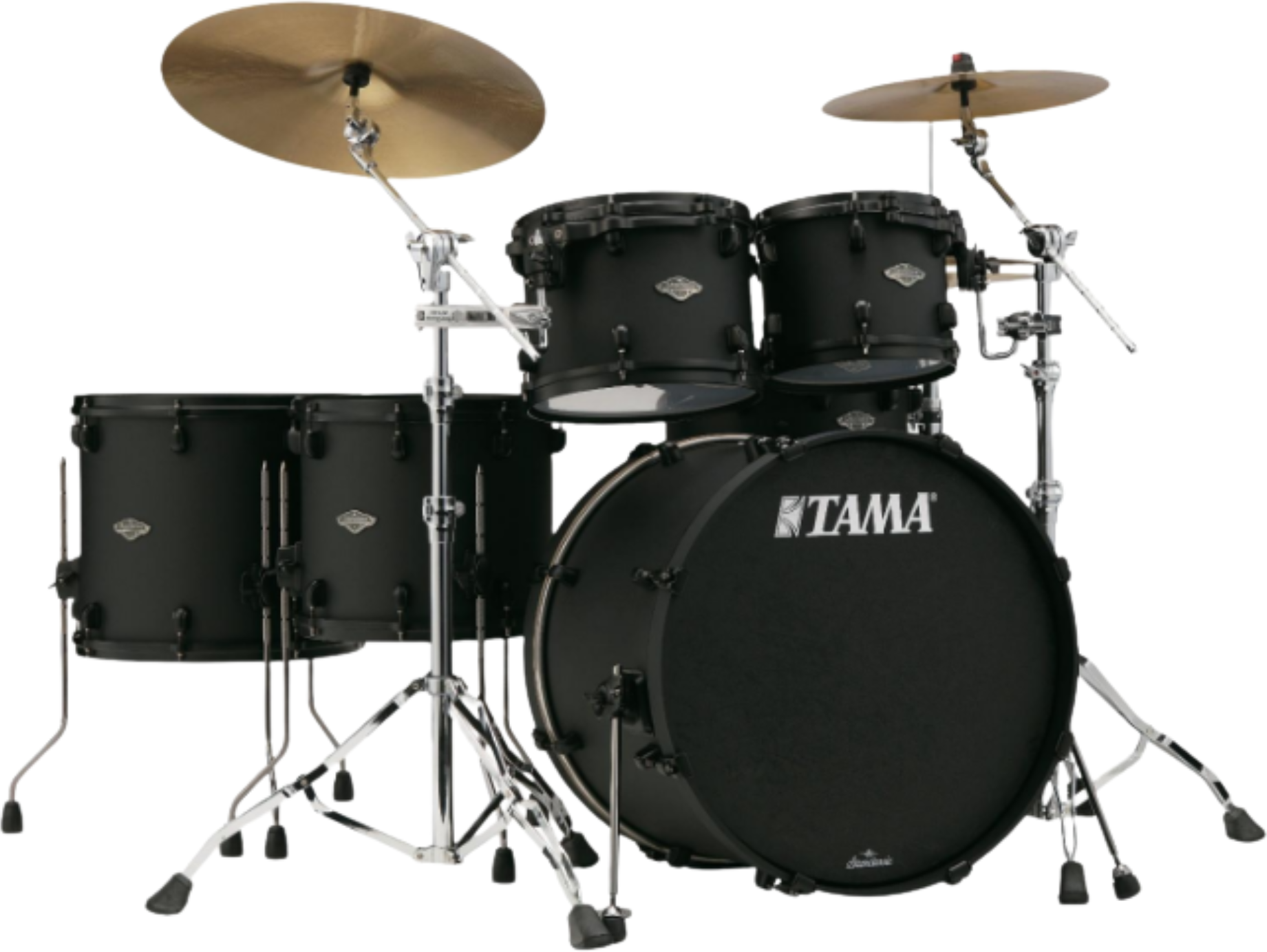 Tama Starclassic Performer Limited Ed. Blacked Out Black - 5 FÛts - Fat Black - Rock drumstel - Main picture