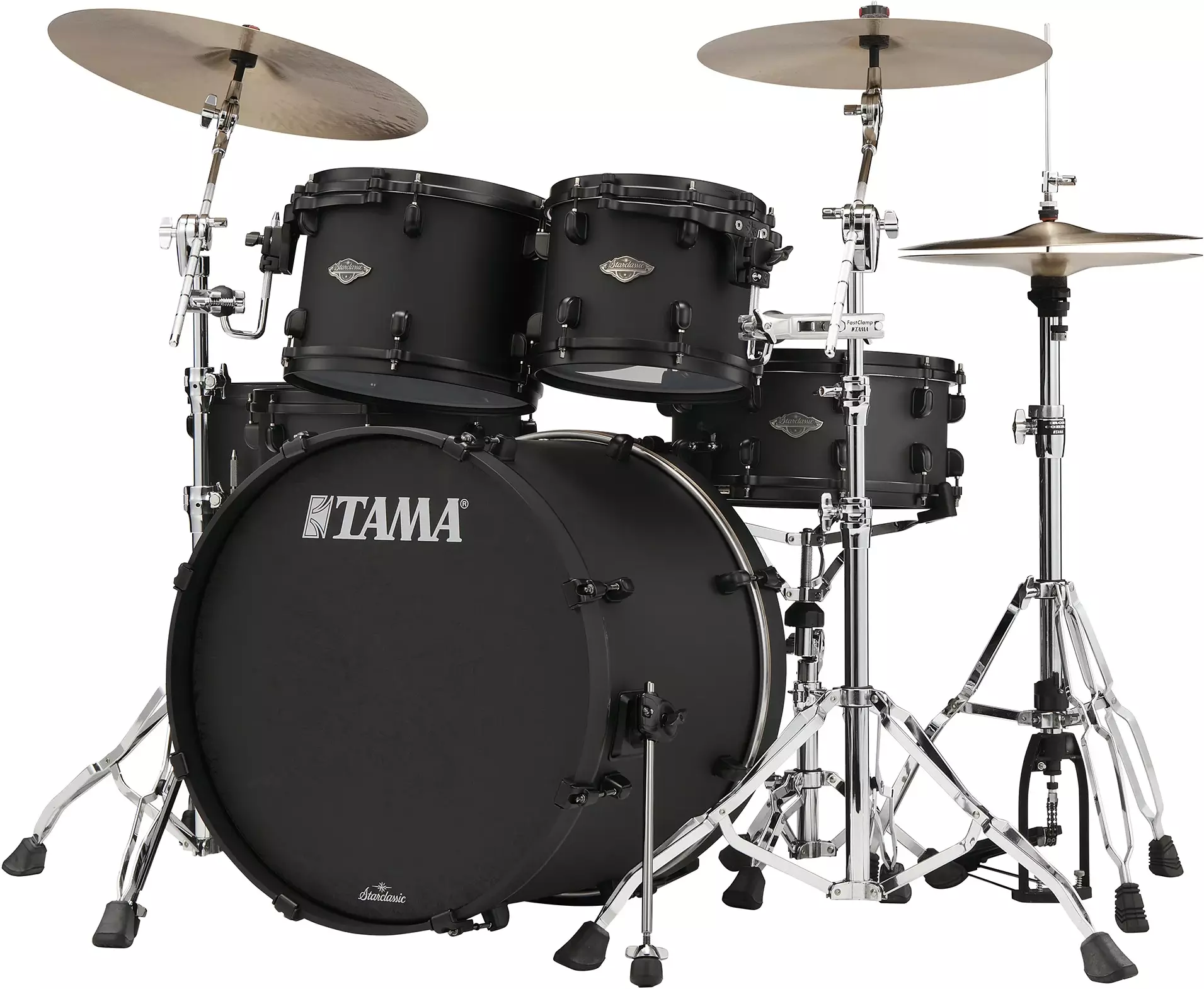 Tama Starclassic Performer Limited Ed. Blacked Out Black - 5 FÛts - Fat Black - Rock drumstel - Main picture