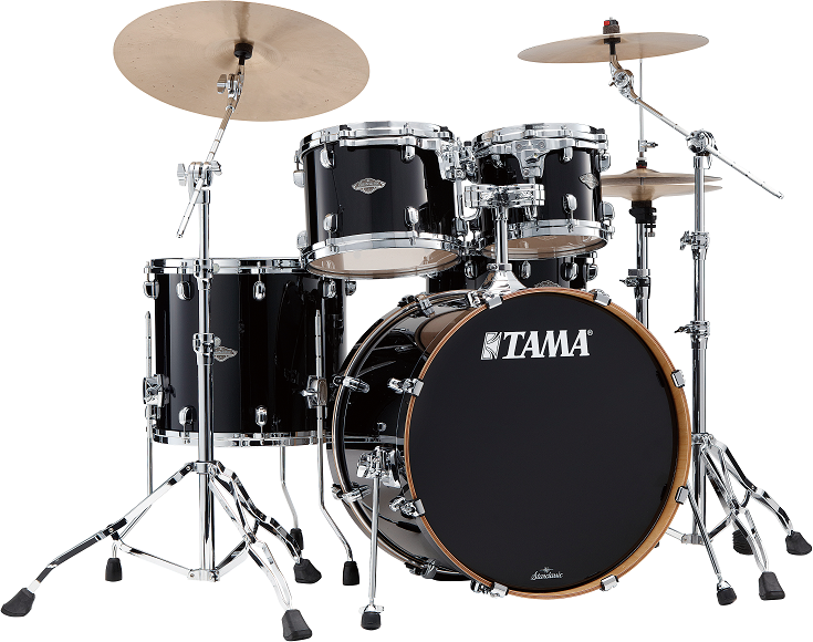 Tama Tam Sc Performer 4pc Shell Kit - Piano Black - Rock drumstel - Main picture