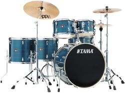 Rock drumstel Tama Imperialstar 22'' - 6 trommels en meer - Hairline blue