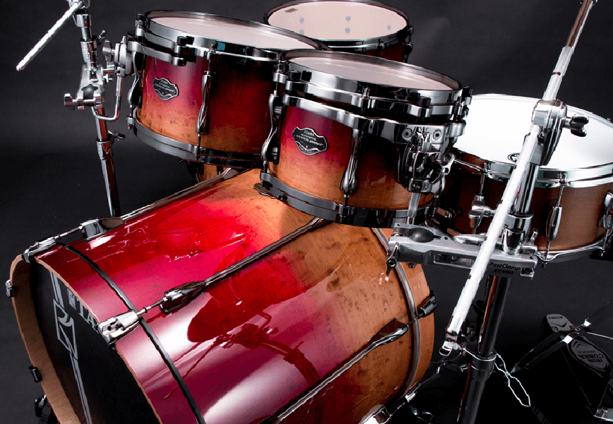 Tama Superstar Hyper-drive Limited Edition Ml52hlzbsg-fbf - Figured Ruby Fade - Standaard drumstel - Variation 2