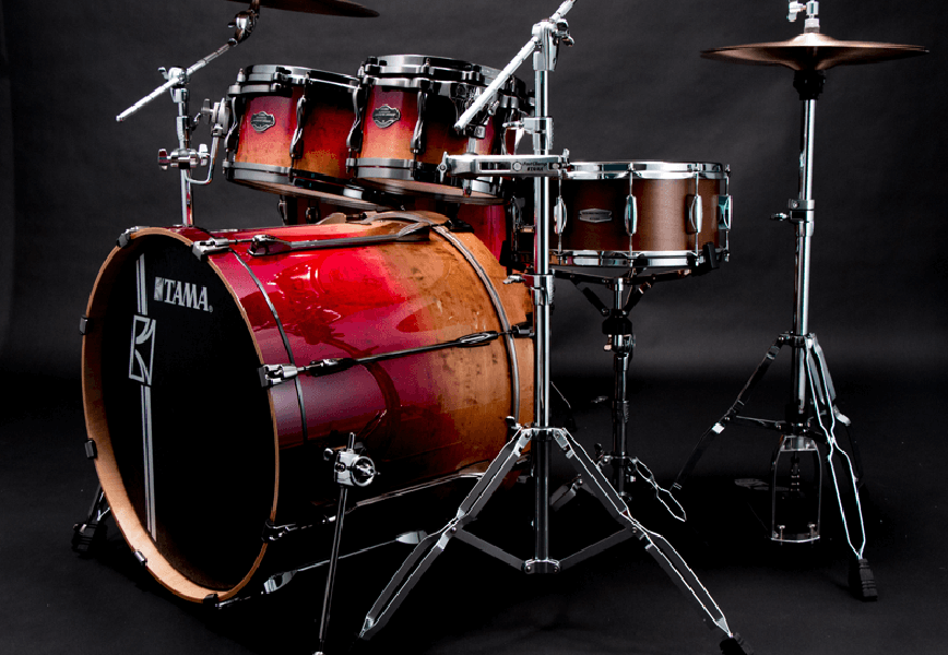 Tama Superstar Hyper-drive Limited Edition Ml52hlzbsg-fbf - Figured Ruby Fade - Standaard drumstel - Variation 3