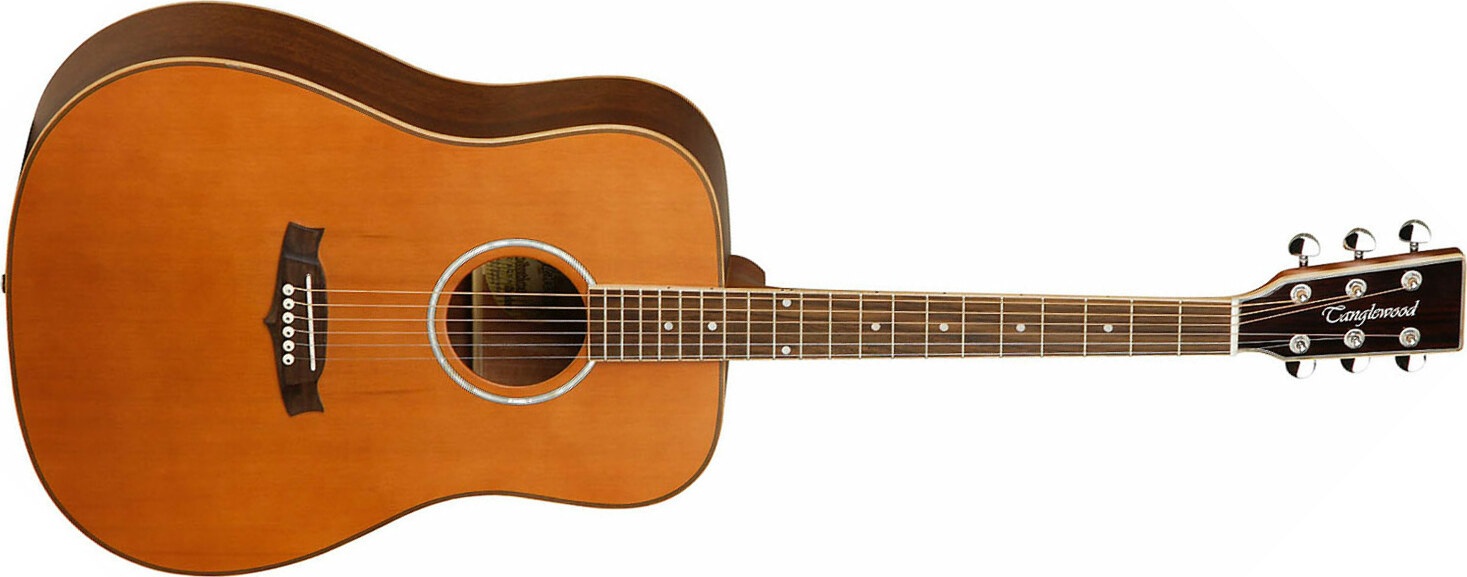 Tanglewood Tw28 Csn Evolution Dreadnought Cedre Acajou - Natural - Westerngitaar & electro - Main picture