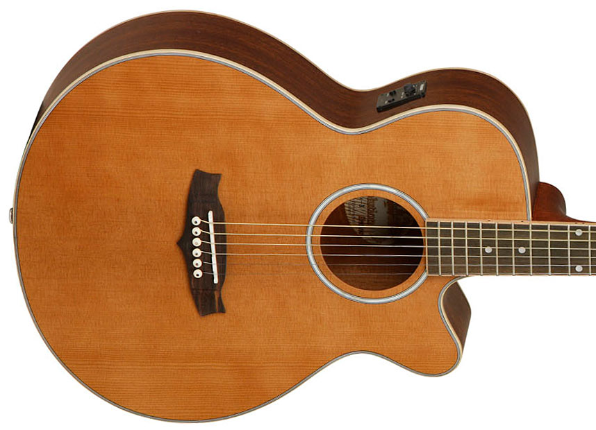 Tanglewood Tsfcen Evolution Super Folk 000 Cw Cedre Acajou - Natural Satin - Elektro-akoestische gitaar - Variation 2