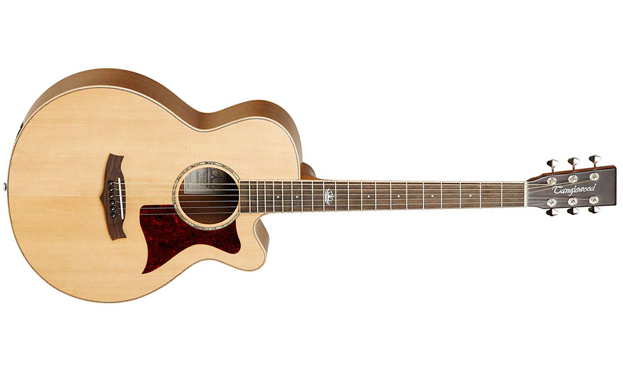 Tanglewood Tw145 Ss Ce Premier Super Folk 000 Cw Epicea Acajou - Natural Satin - Westerngitaar & electro - Variation 1