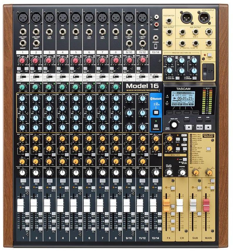 Analoge mengtafel Tascam MODEL 16