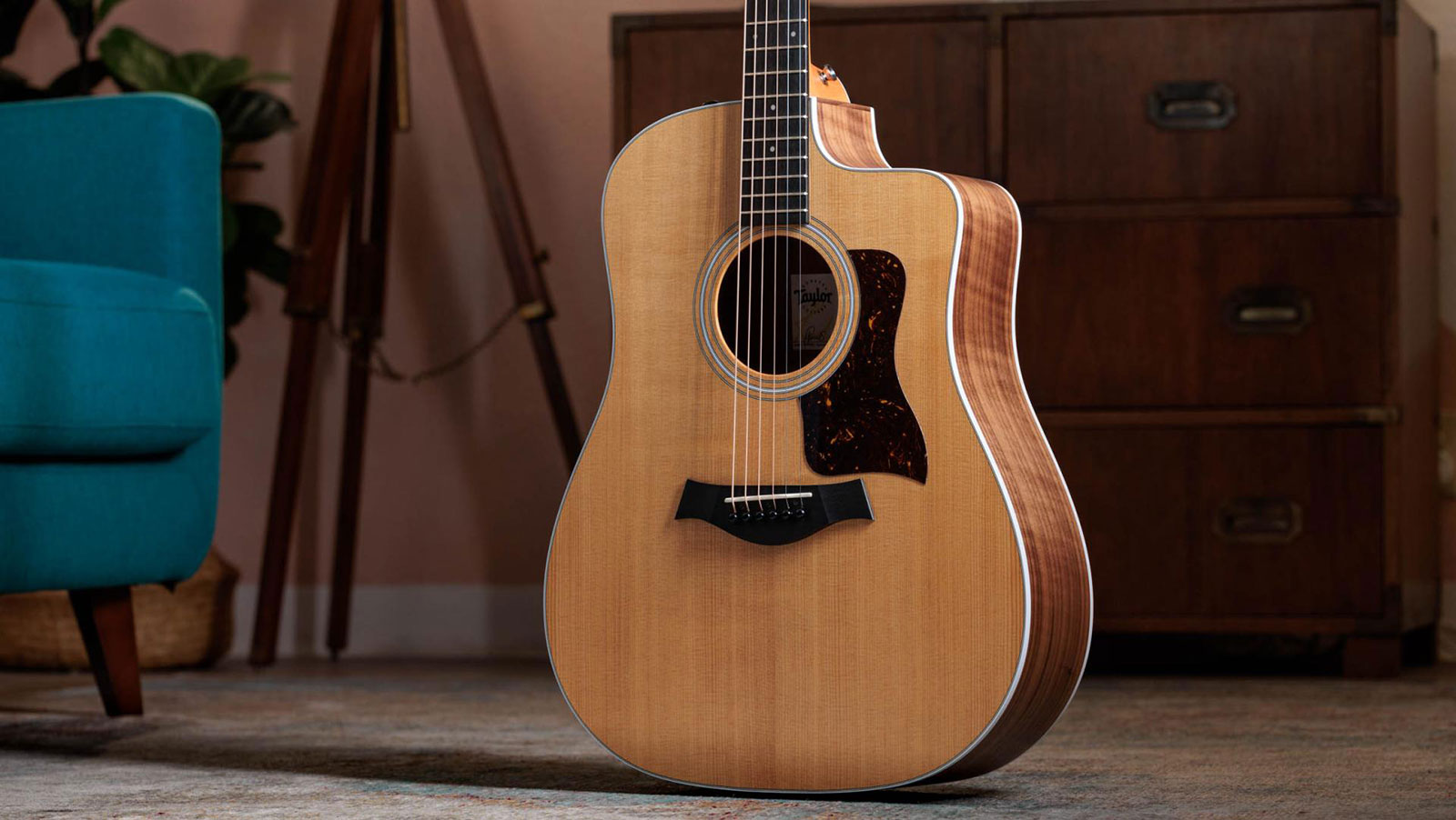 Taylor 210ce 2024 Dreadnought Cw Epicea Noyer Eb Es2 - Natural - Elektro-akoestische gitaar - Variation 2