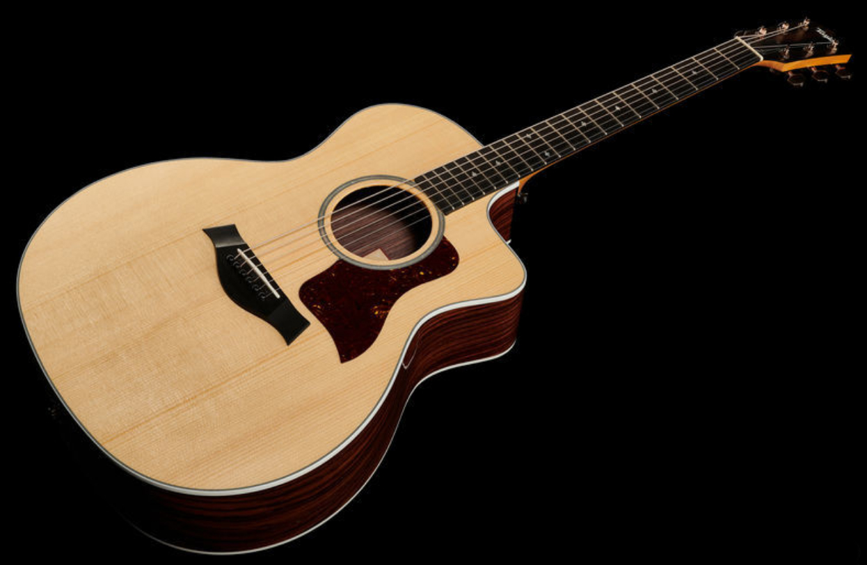 Taylor 214ce Dlx Gold Hardware Grand Auditorium Cw Epicea Palissandre Eb Es2 - Natural - Elektro-akoestische gitaar - Variation 1