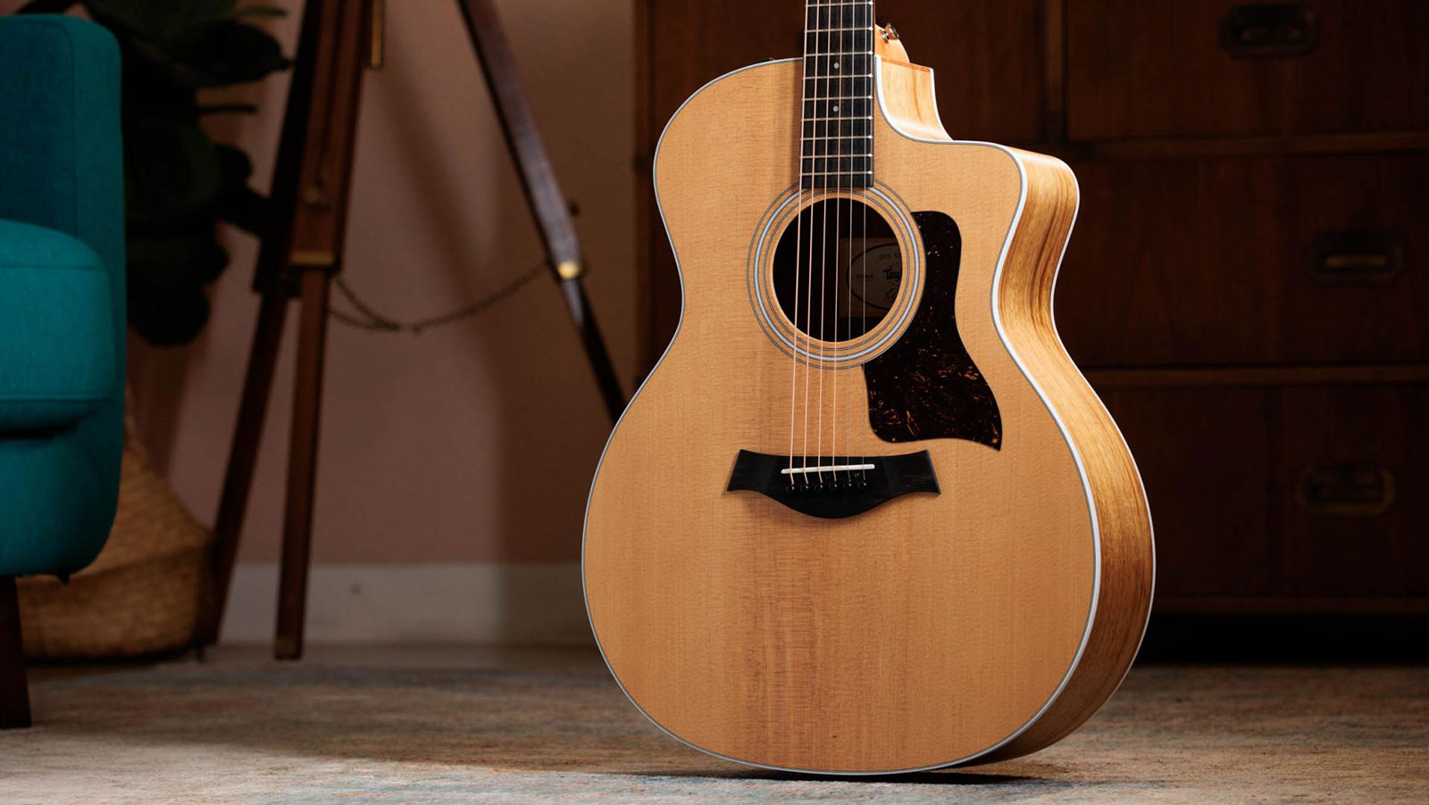 Taylor 214ce-k Grand Auditorium Cw Epicea Koa Eb Es2 - Natural - Elektro-akoestische gitaar - Variation 2