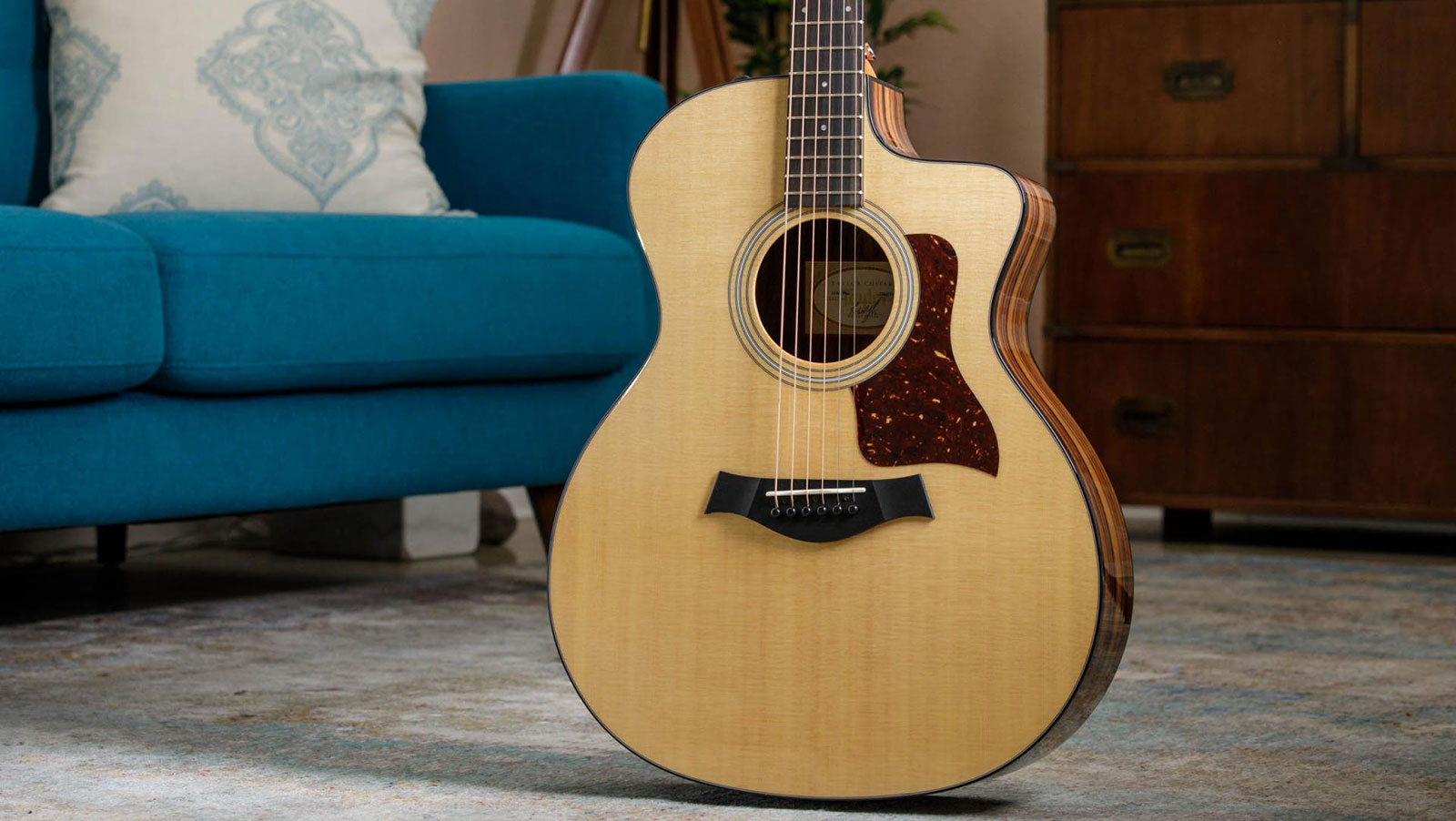 Taylor 214ce Plus 2024 Grand Auditorium Cw Epicea Palissandre Eb Es2 - Natural - Elektro-akoestische gitaar - Variation 2