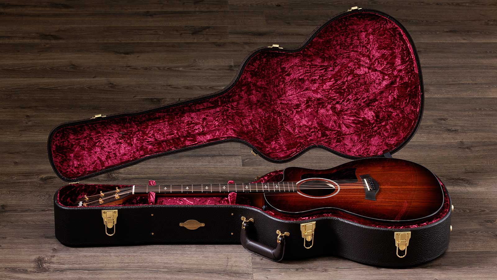 Taylor 224ce-k Dlx Grand Auditorium Cw Tout Koa Es2 - Shaded Edgeburst - Volksgitaar - Variation 5
