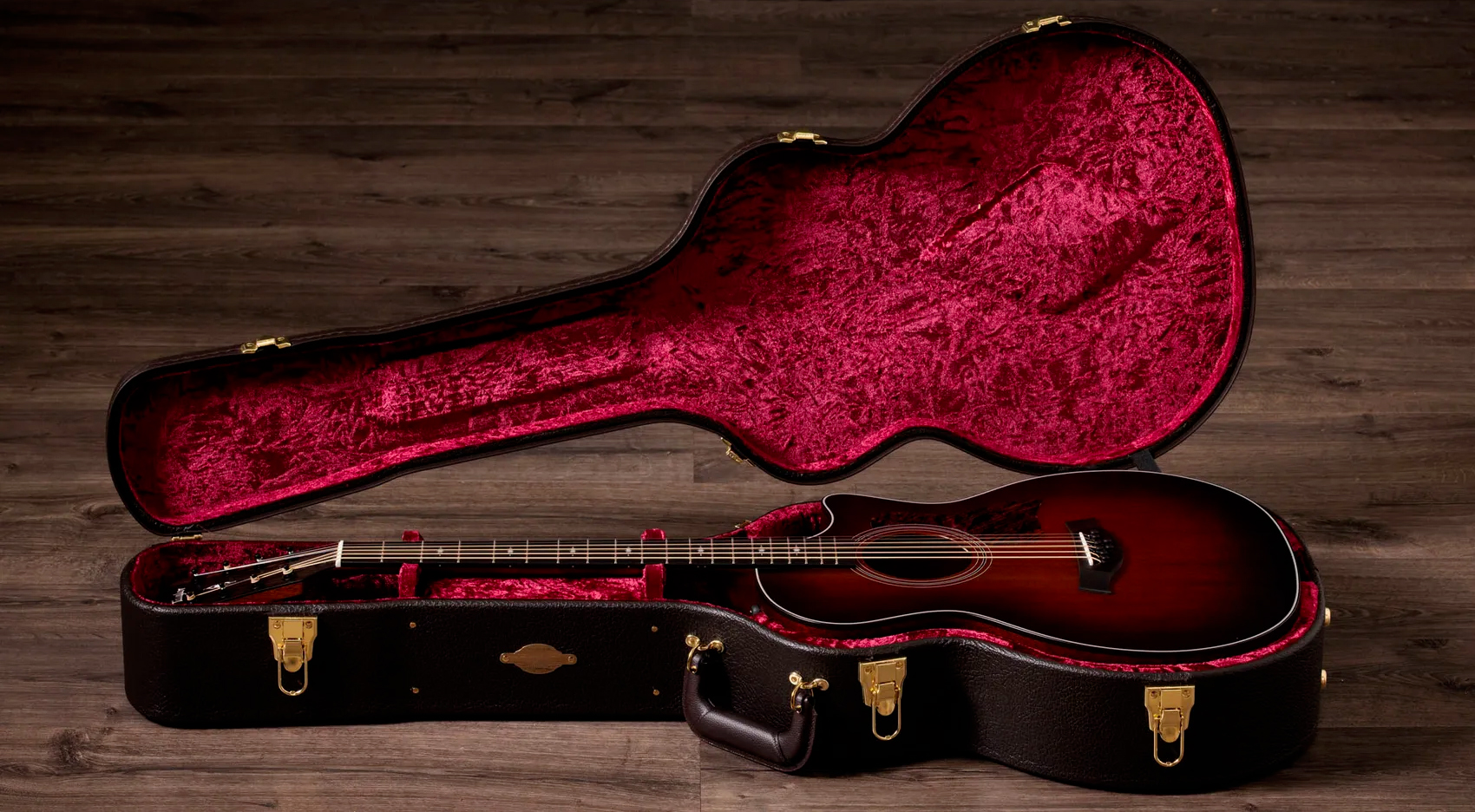 Taylor 324ce Baritone 8 Ltd Grand Auditorium Cw 8c Tout Acajou Eb Es2 - Shaded Edgeburst Top Satin - Folk gitaar - Variation 7