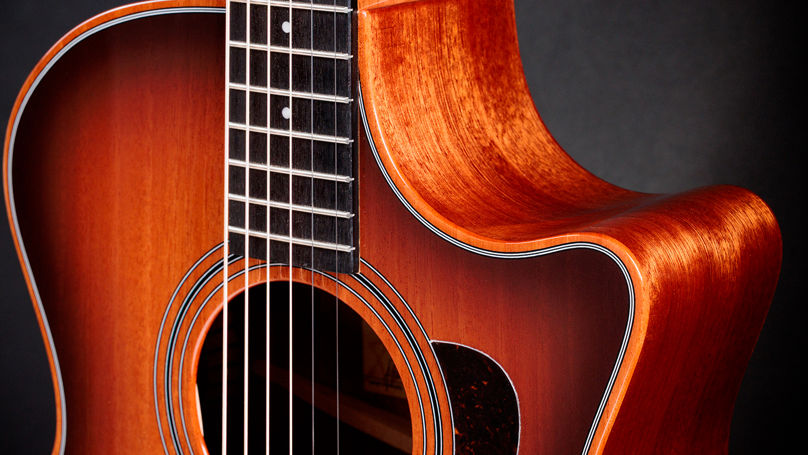 Taylor 324ce Studio Special Edition Next Gen. Grand Auditorium Cw Tout Acajou Eb Claria - Gloss Shaded Edgeburst Top - Folk gitaar - Variation 4