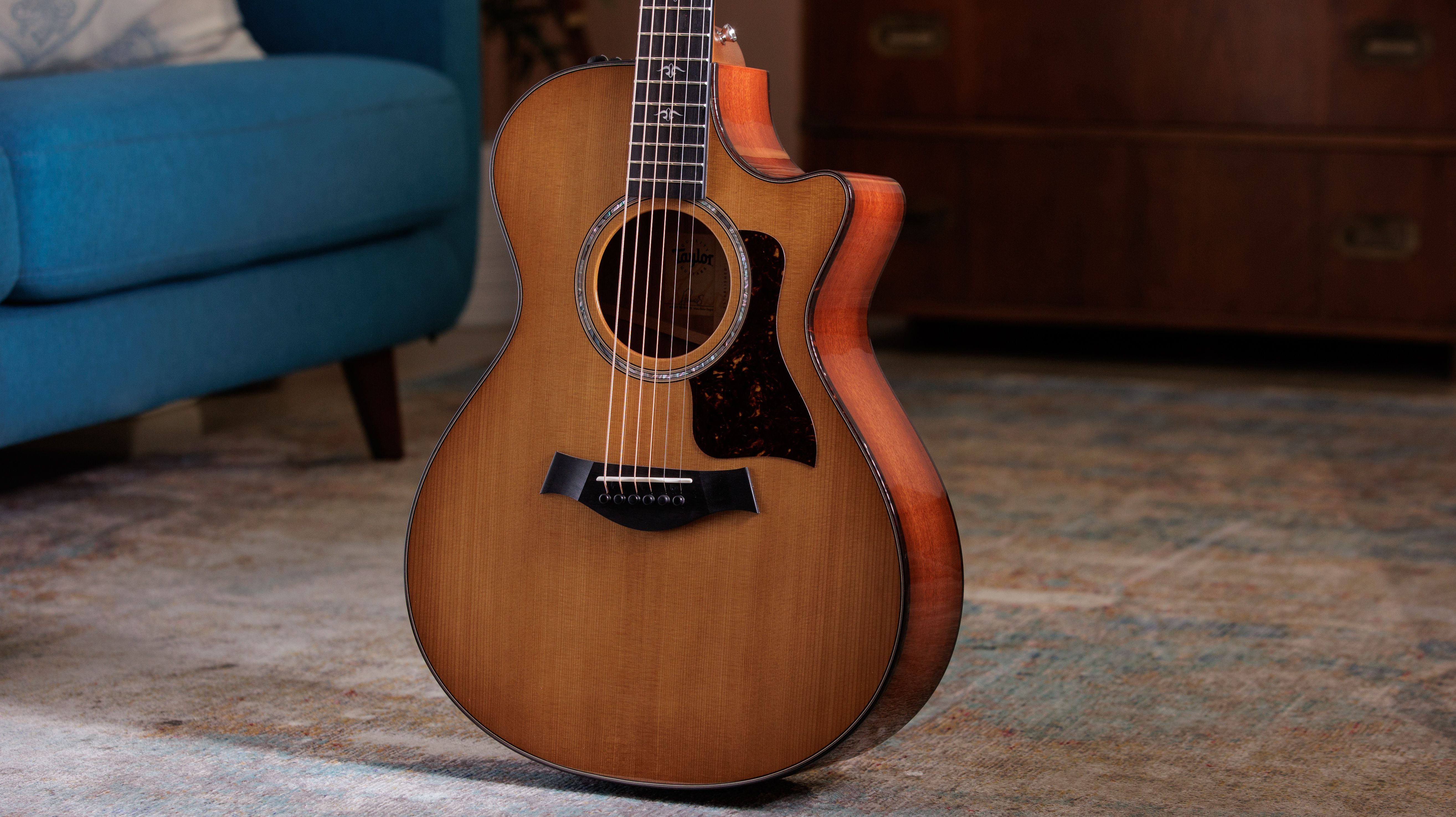 Taylor 512ce V-class Grand Concert Cw Epicea Red Urban Ironbark Eb Es2 - Natural - Elektro-akoestische gitaar - Variation 2