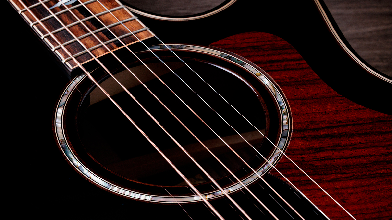 Taylor 814ce Builders Edition Next Gen. Grand Auditorium Cw Tout Epicea Palissandre Eb Claria - Blacktop & Kona Edgeburst - Folk gitaar - Variation 2