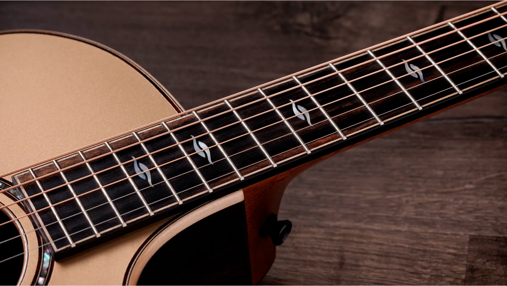 Taylor 814ce Ltd Casablanca Beige Top - Casablanca Beige Metallic - Folk gitaar - Variation 4