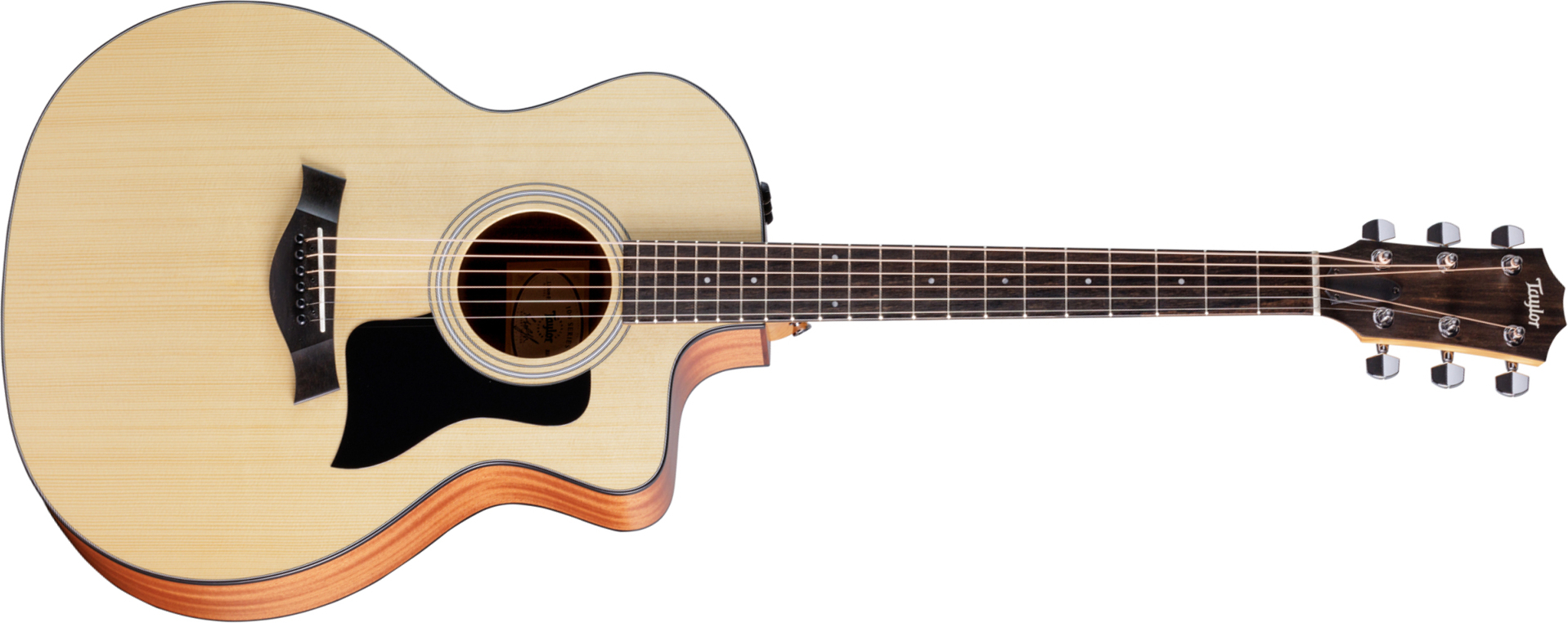 Taylor 114ce-s Grand Auditorium Cw Epicea Sapele Eb Es2 - Natural Satin - Elektro-akoestische gitaar - Main picture