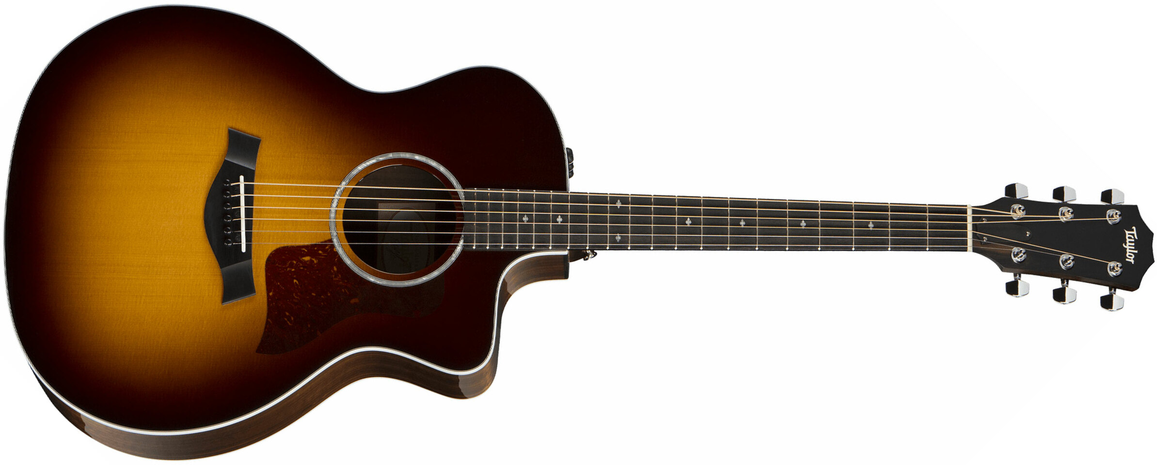 Taylor 214ce-cf Dlx Sb Grand Auditorium Cw Epicea Copafera Es2 - Sunburst - Elektro-akoestische gitaar - Main picture