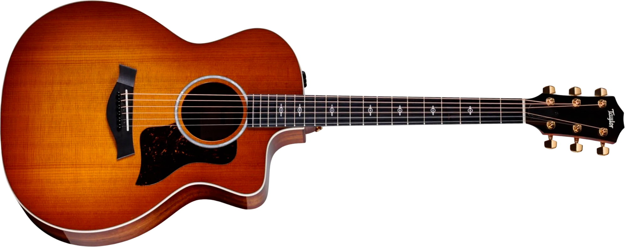 Taylor 214ce-k Dlx Special Edition Grand Auditorium Cw Epicea Palissandre Eb Es2 - Honeyburst - Folk gitaar - Main picture