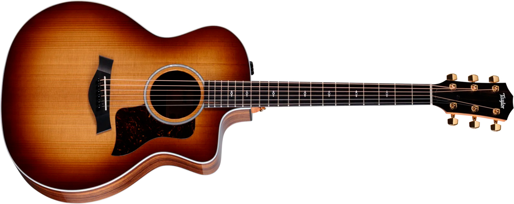 Taylor 214ce Sunset Blvd Mex Grand Auditorium Cw Epicea Noyer Eb Es2 - Shaded Edgeburst Top - Folk gitaar - Main picture