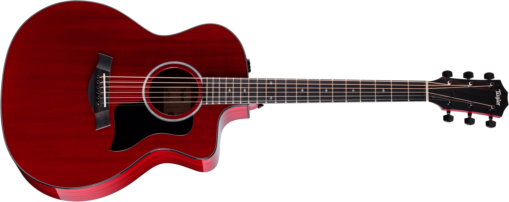 Taylor 224ce Plus Special Edition Grand Auditorium Cw Acajou Sapele Eb Es2 - Trans Red - Folk gitaar - Main picture