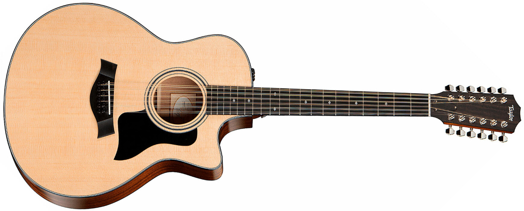 Taylor 356ce Grand Symphony Cw 12c Epicea Palissandre Eb Es2 - Natural - Elektro-akoestische gitaar - Main picture