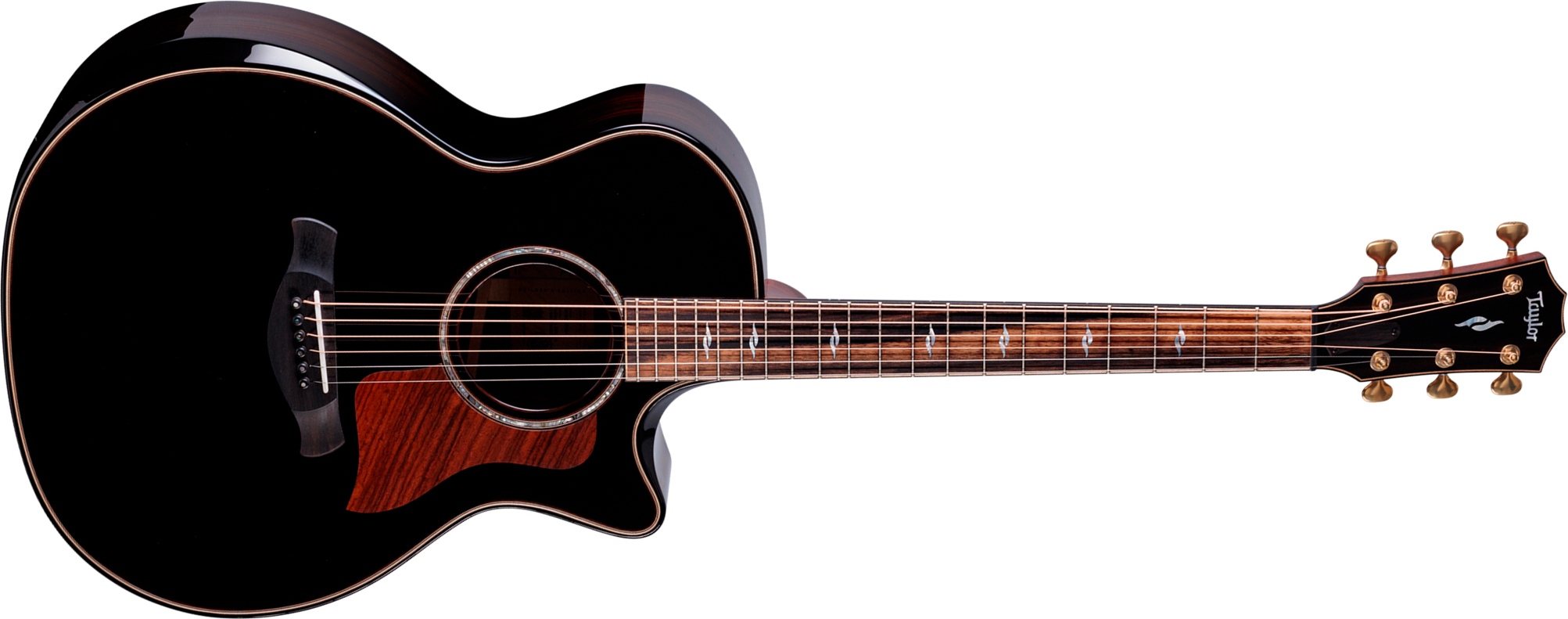 Taylor 814ce Builders Edition Next Gen. Grand Auditorium Cw Tout Epicea Palissandre Eb Claria - Blacktop & Kona Edgeburst - Folk gitaar - Main picture