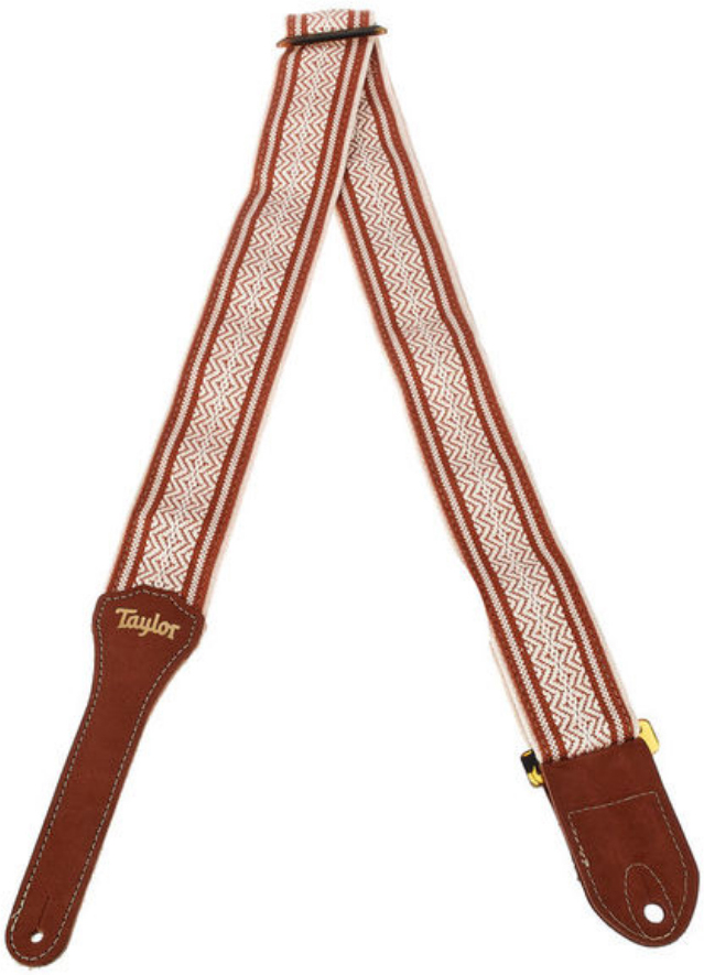 Taylor Academy Strap Wht-brn Jacquard Cotton 2 Inches - Gitaarriem - Main picture