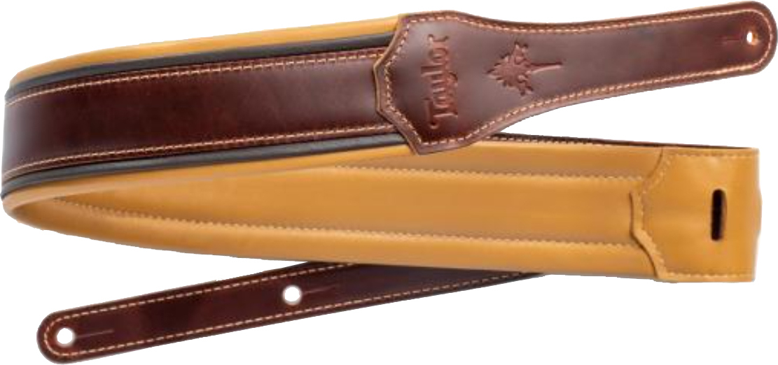 Taylor Ascension Strap Cordovan Leather 2.5 Inches Cordovan Black Butterscotch - Gitaarriem - Main picture