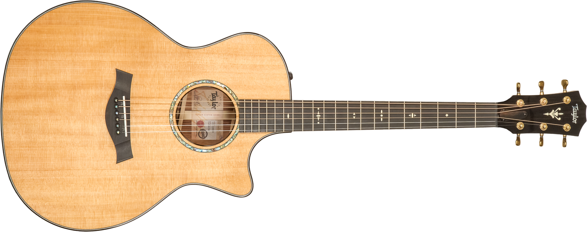 Taylor Custom Shop Ga-e Grand Auditorium Cw Epicea Palissandre Eb Es2 #1211103098 - Natural - Volksgitaar - Main picture