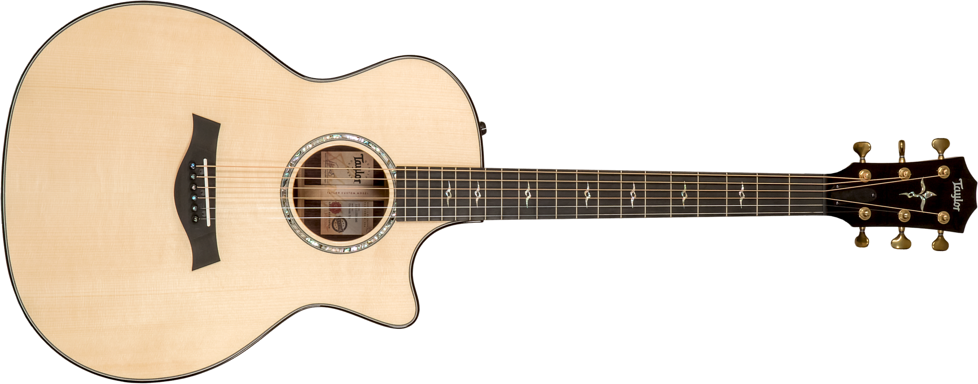 Taylor Custom Shop Ga-e Grand Auditorium Cw Epicea Palissandre Eb Es2 #1211133096 - Natural - Volksgitaar - Main picture