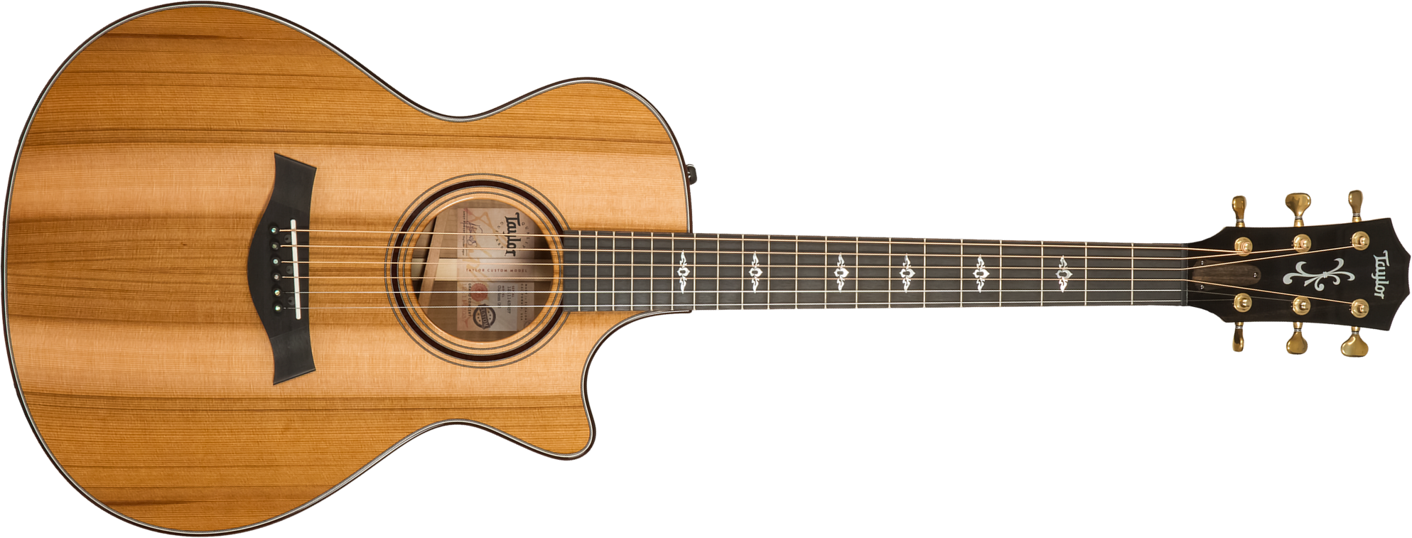 Taylor Custom Shop Gc-e Grand Concert Cw Cedre Myrte Eb Es2 #1211143037 - Natural - Volksgitaar - Main picture