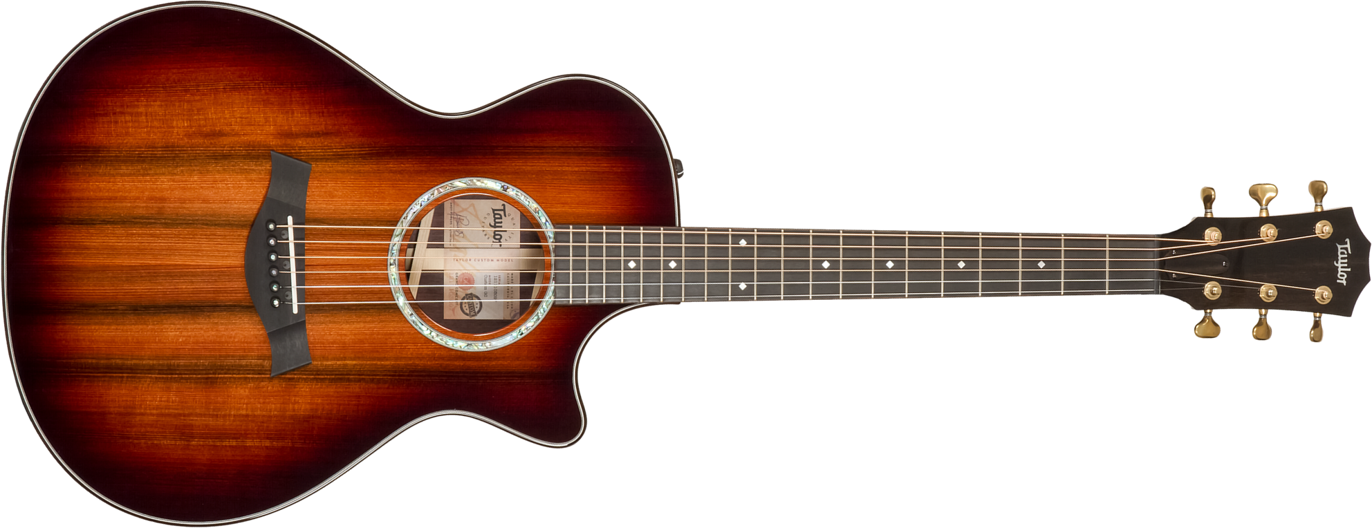 Taylor Custom Shop Gc-e Grand Concert Cw Sinker Redwood Palissandre Eb Es2 #1211103097 - Sunburst - Volksgitaar - Main picture