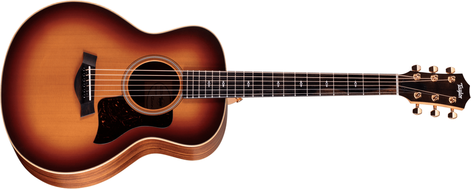 Taylor Gs Mini-e Rosewood Sunset Blvd Seb Parlor Shsc Epicea Sapele Eb Esb - Sunset Edgeburst Matte - Folk gitaar - Main picture