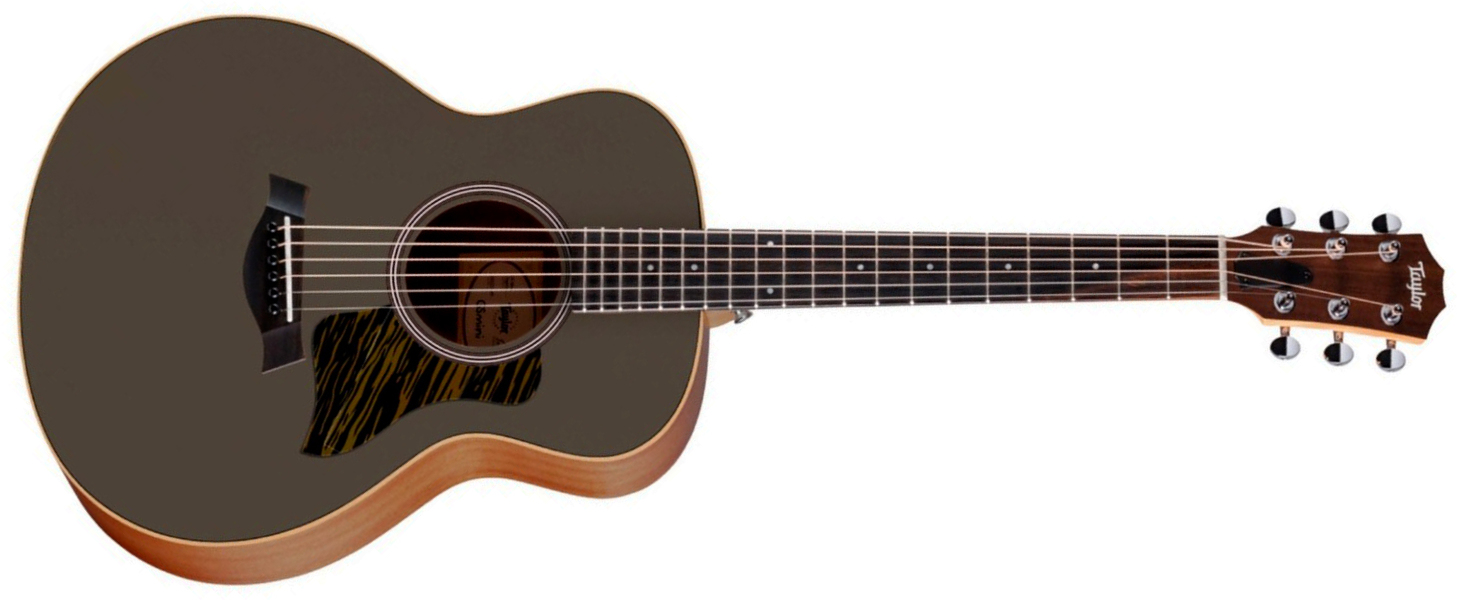 Taylor Gs Mini-e Special Edition Parlor Shsc Epicea Sapele Eb Es-b - Olive - Folk gitaar - Main picture