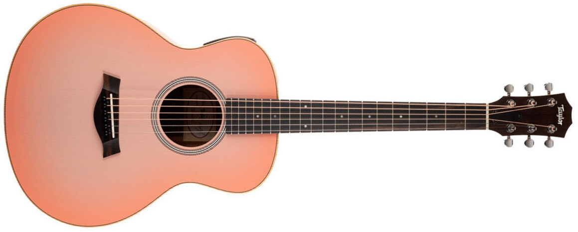 Taylor Gs Mini-e Special Edition Parlor Shsc Epicea Sapele Eb Esb - Sakuraburst - Folk gitaar - Main picture
