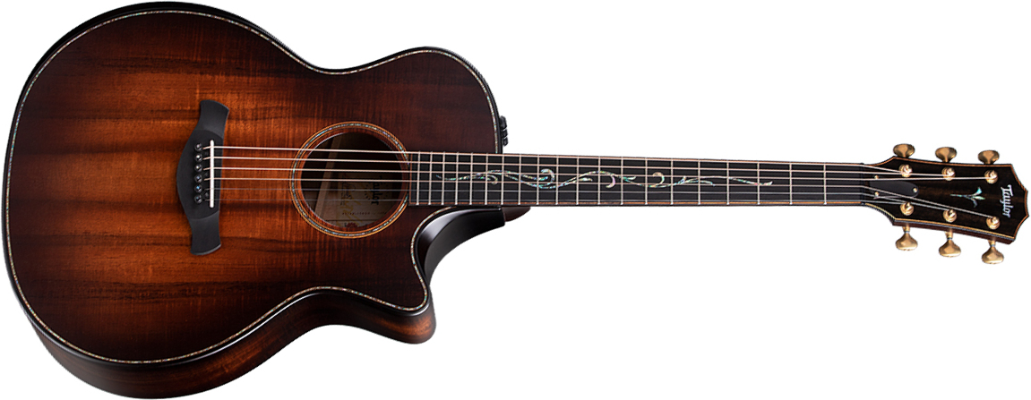 Taylor K24ce Builder's Edition V-class Grand Auditorium Cw Tout Koa Eb Es2 - Kona Burst - Elektro-akoestische gitaar - Main picture