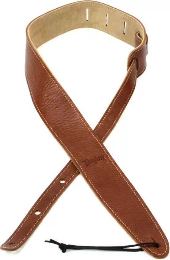 Taylor Strap Med Brown Leather Suede Back 2.5 Inches - Gitaarriem - Main picture