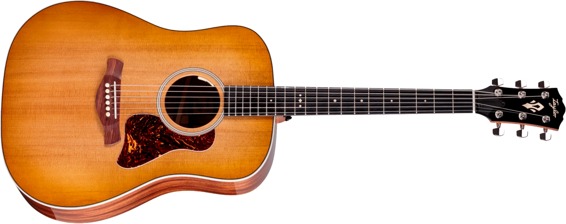 Taylor Trey Hensley 510e Special Ed. Gold Label Dreadnought Epicea Acajou Eb - Antique Blond - Folk gitaar - Main picture