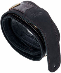 Gitaarriem Taylor Grand Pacific 3inc. Nickel Concho Leather Guitar Strap #4122-30 - Black