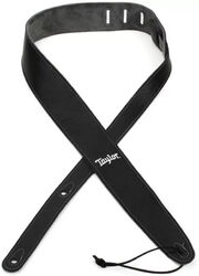 Gitaarriem Taylor Leather Guitar Strap, Suede Back, 2.5 inch - Black