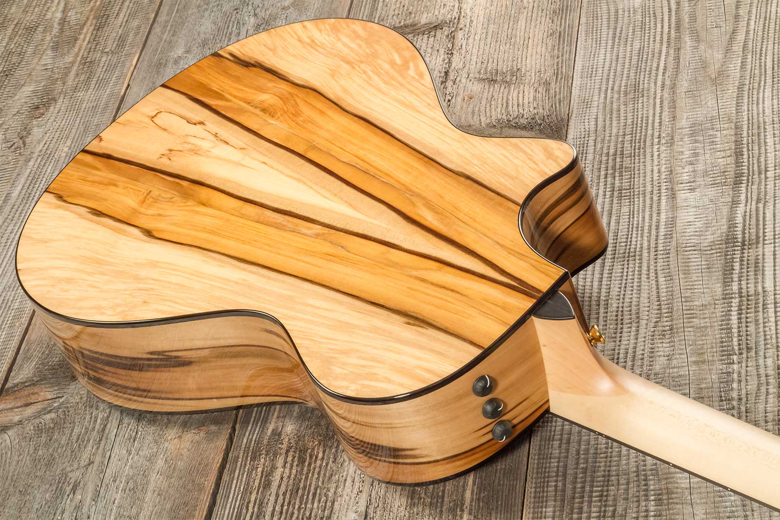 Taylor Custom Gc-e V-class Grand Concert Cw Sitka Torrefie / Blackheart Sassafras  Eb Es2 #1211083110 - Natural - Volksgitaar - Variation 7