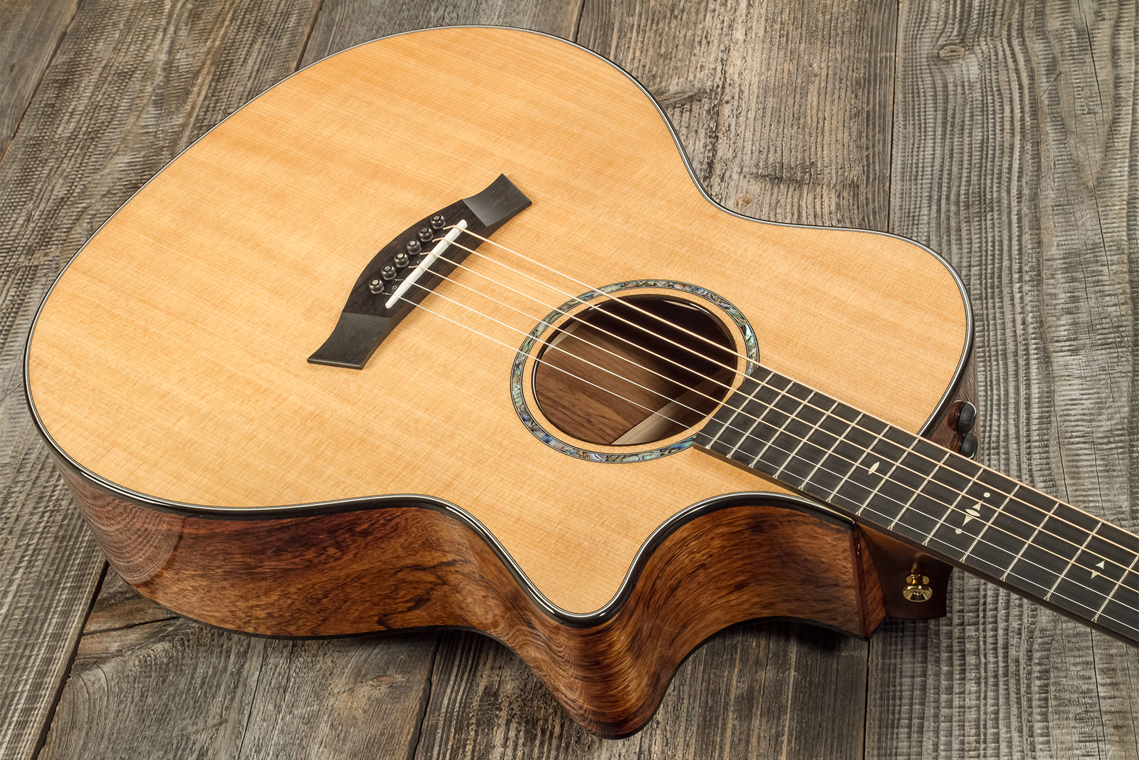 Taylor Custom Shop Ga-e Grand Auditorium Cw Epicea Palissandre Eb Es2 #1211103098 - Natural - Volksgitaar - Variation 2