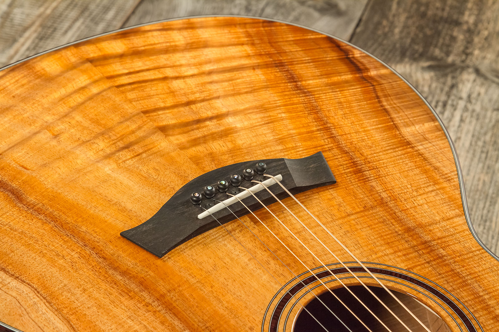 Taylor Custom Shop Ga-e Grand Auditorium Cw Tout Koa Eb Es2 #1211143039 - Natural - Westerngitaar & electro - Variation 3