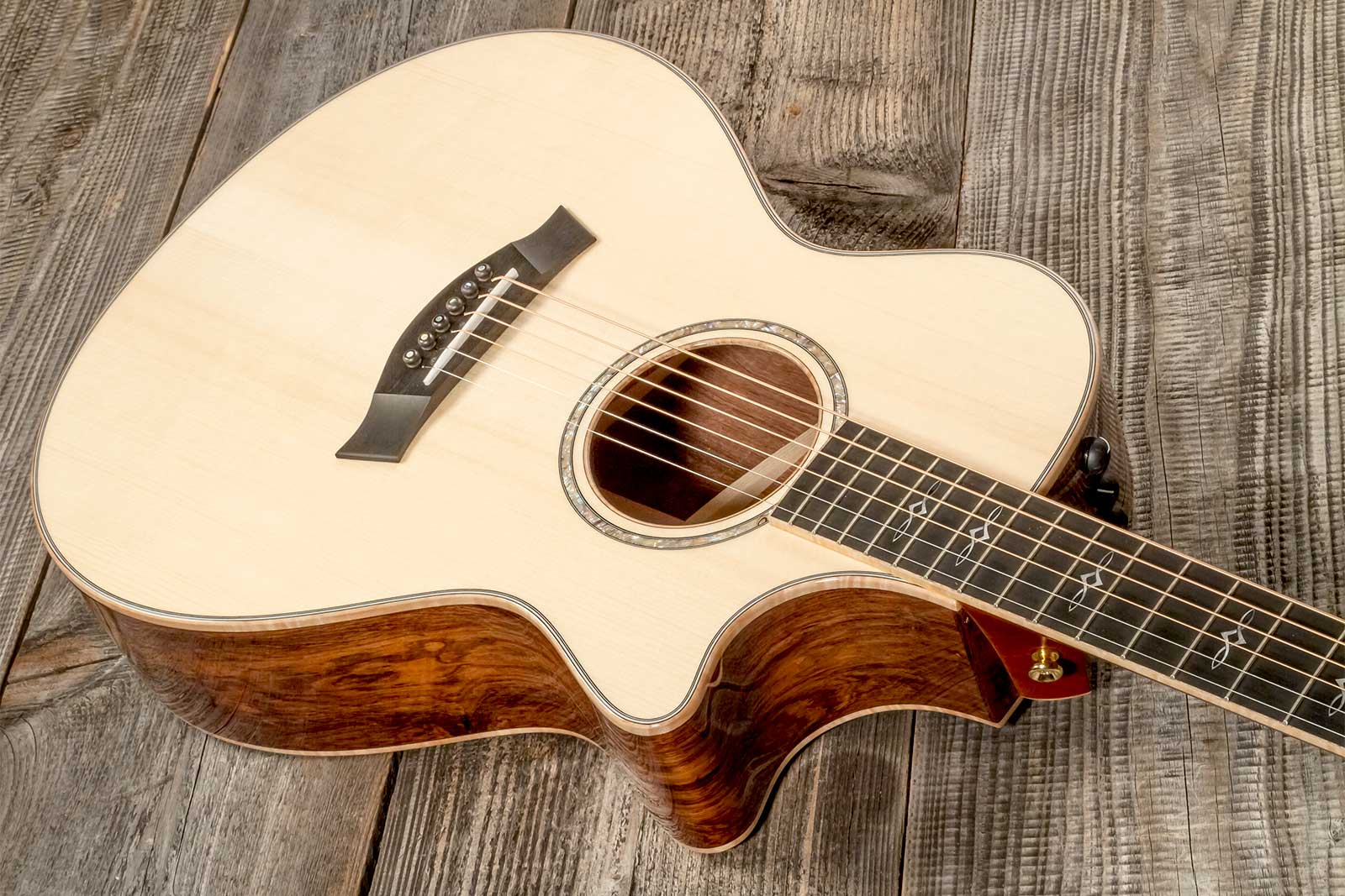 Taylor Custom Shop Gc-e Grand Concert Cw Epicea Palissandre Eb Es2 #1211063098 - Natural - Volksgitaar - Variation 3