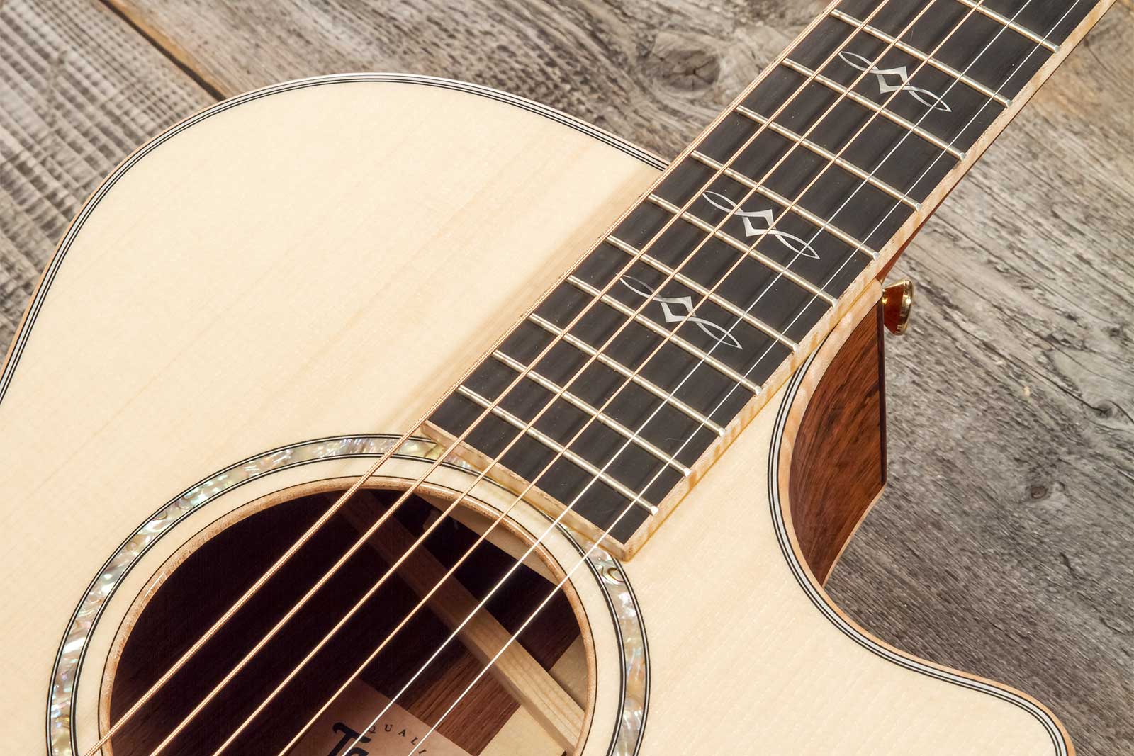 Taylor Custom Shop Gc-e Grand Concert Cw Epicea Palissandre Eb Es2 #1211063098 - Natural - Volksgitaar - Variation 5