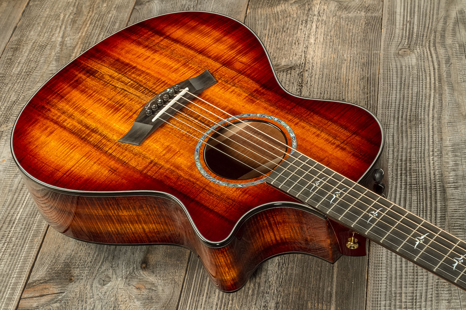 Taylor Custom Shop Gc-e Grand Concert Cw Tout Koa Eb Es2 #1211133097 - Sunburst - Volksgitaar - Variation 2